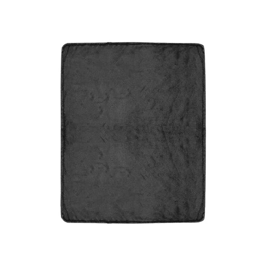 黑色超柔軟微絨毛毯 30 英寸 x 40 英寸